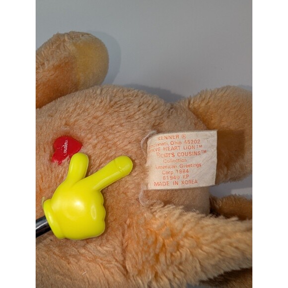 Vintage 1984 Care Bears Cousins Brave Heart Lion ~ 13" Plush Stuffed Kenner - Picture 14 of 16